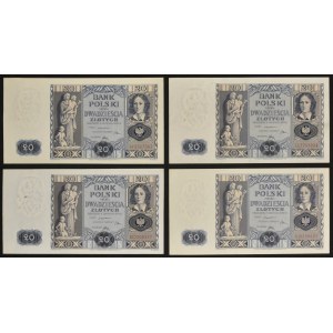20 złotych 1936 (4 szt.)