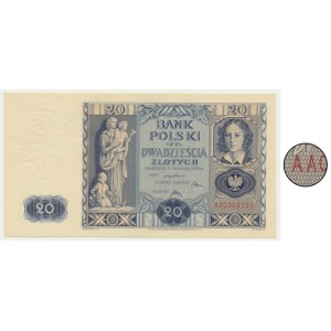 20 złotych 1936 - AA - pierwsza seria