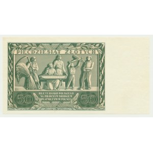 50 złotych 1936 - AE - awers bez głównego druku -