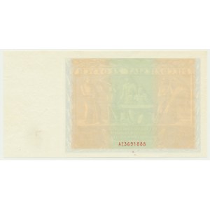 50 złotych 1936 - AE - awers bez głównego druku -