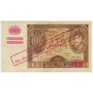 100 złotych 1932(9) z ORYGINALNYM przedrukiem - AS - RZADKOŚĆ