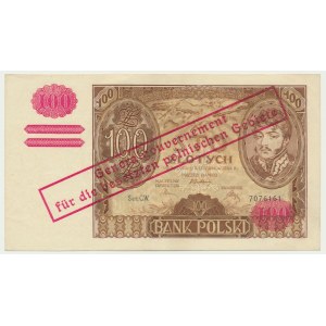 100 zloty 1934 - Ser. C.W. - réimpression de la fausse occupation -