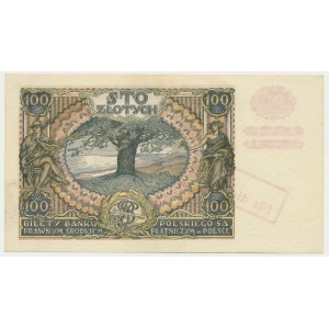 100 zloty 1934 - Ser. C.W. - réimpression de la fausse occupation -