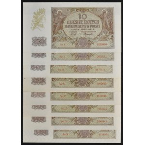 10 or 1940 (8 pièces)