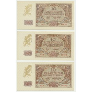 10 or 1940 (3 pièces)