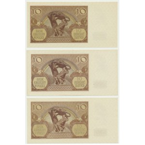 10 or 1940 (3 pièces)