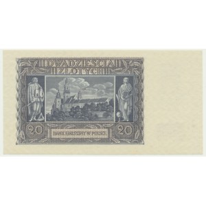 20 zloty 1940 - sans série ni numérotation