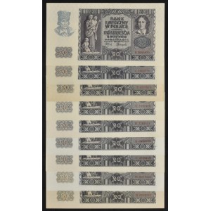 20 złotych 1940 (9 szt.)