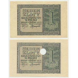 1 or 1941 - destrukt sans numérateur et série (2 pcs).