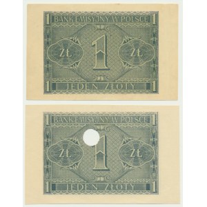 1 or 1941 - destrukt sans numérateur et série (2 pcs).