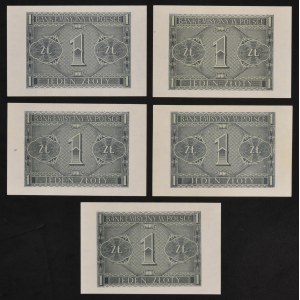 1 or 1941 - BB-BF - set de série (5 pcs.)