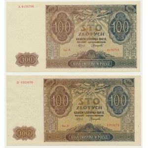 100 Or 1941 - A et D (2 pièces)