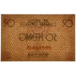 50 fenig 1940 - numérateur rouge -