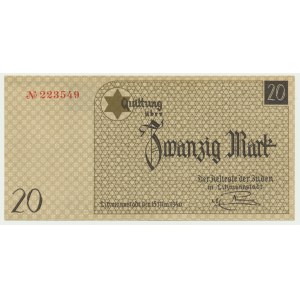 20 marks 1940 - num. 1 sans filigrane -