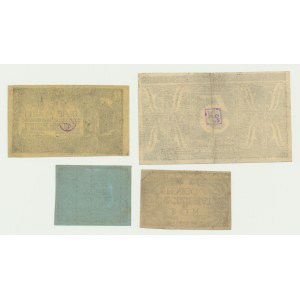 Germany, Oflag II C Woldenberg, 10 Pfennige - 5 Mark 1944 (4 pcs.)