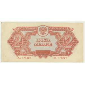 2 złote 1944 ...owym - Ao -