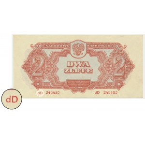 2 złote 1944 ...owym - dD - rzadszy wariant