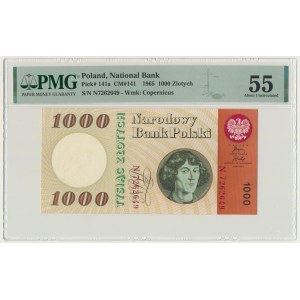 1.000 złotych 1965 - N - PMG 55 - rzadka seria