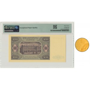 20 zlatých 1948 - FZ - PMG 67 EPQ - žebrovaný papír