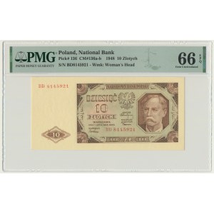 10 złotych 1948 - BD - PMG 66 EPQ