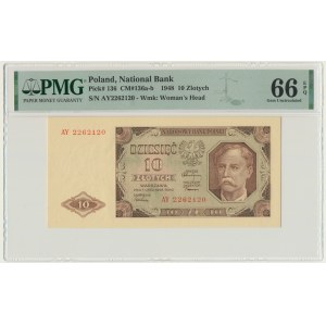 10 złotych 1948 - AY - PMG 66 EPQ