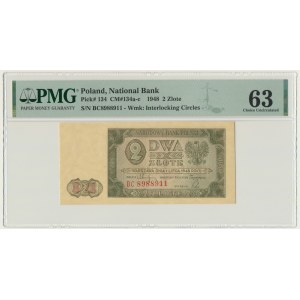 2 zlaté 1948 - BC - PMG 63