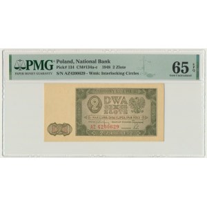 2 zlaté 1948 - AZ - PMG 65 EPQ