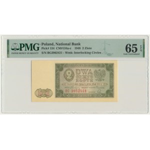 2 złote 1948 - BG - PMG 65 EPQ