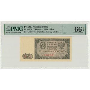 2 zlaté 1948 - L - PMG 66 EPQ