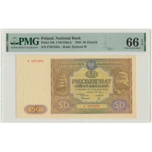 50 złotych 1946 - F - PMG 66 EPQ