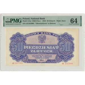 50 zlatých 1944 ...ow - AX - PMG 64 - RARE