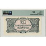 20 zlatých 1944 ...dlužíme - Rz - PMG 64 - náhradní série - RARE