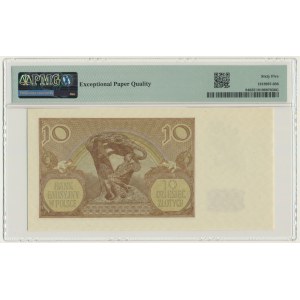 10 złotych 1940 - A - PMG 65 EPQ - rzadsza pierwsza seria