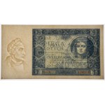 5 złotych 1930 - Ser.N. - PMG 45 - rzadka odmiana jednoliterowa