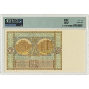 50 złotych 1929 - Ser.EH. - PMG 64