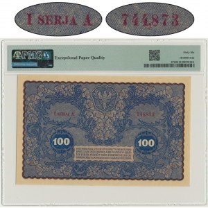 100 marek 1919 - I Serja A - PMG 66 EPQ - RZADKOŚĆ w tym stanie