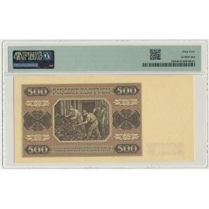 500 zl. 1948 - BP - PMG 64 - žebrovaný papír