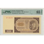 500 zlatých 1948 - BP - PMG 65 EPQ - pruhovaný papír