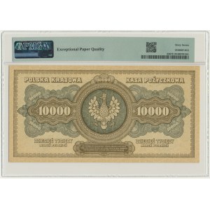 10.000 marek 1922 - A - PMG 67 EPQ - ZNAKOMITA NOTA