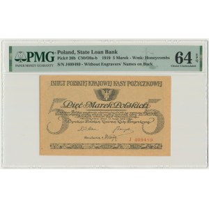 5 marek 1919 - J - PMG 64 EPQ - RZADKA
