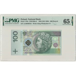 100 złotych 1994 - AA - PMG 65 EPQ