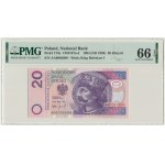 20 złotych 1994 - AA 0002890 - PMG 66 EPQ - niski numer
