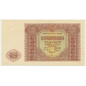 10 złotych 1946 - papier biały