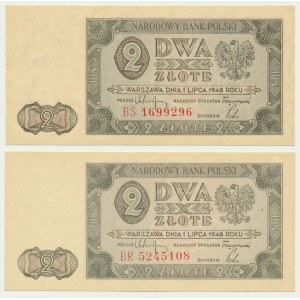 2 zlaté 1948 - BS a BR - (2 kusy).