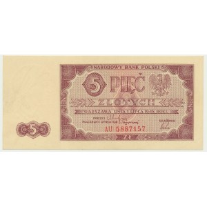 5 zlatých 1948 - AU -