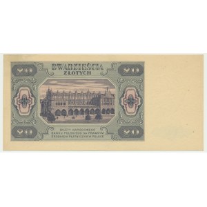 20 złotych 1948 - BC - pierwsza seria odmiany