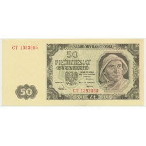 50 złotych 1948 - CT - papier prążkowany