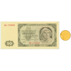 50 zl. 1948 - DK - žebrovaný papír