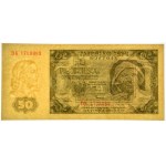50 zl. 1948 - DK - žebrovaný papír