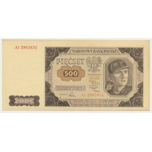 500 złotych 1948 - AI - rzadka seria